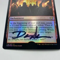 Stensia Uprising Card Signed By Dan Scott MTG Artist Proof - Image 4