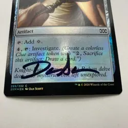 Magnifying Glass Card Signed By Dan Scott MTG Artist Proof - Image 3