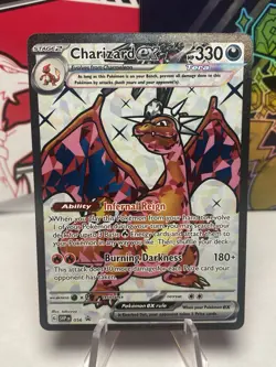 Pokemon TCG Charizard ex SVP 056 Scarlet & Violet Holo Black Star Promo Card - Image 1