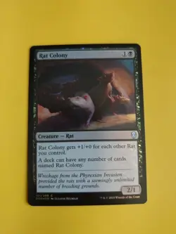 Rat Colony FOIL Dominaria Rare Magic the Gathering Card. - Image 1