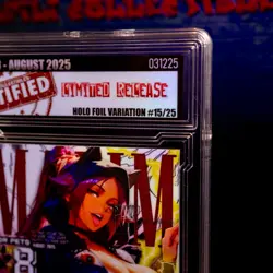 Yoruichi Waifu Card Serial #15/25 LIMITED RELEASE Encased Custom Holo SLAB Bleac - Image 5