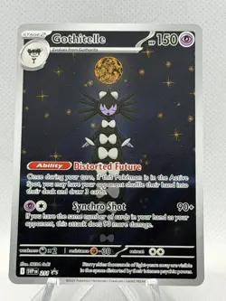 Pokemon Gothitelle 211 Sv: Scarlet & Violet Black Star Promo Illustration Card - Image 1