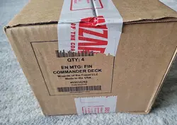 MTG Magic Final Fantasy Set of 4 Commander Decks FACTORY SEALED In Hand - Image 3
