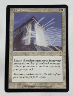 Replenish Urzas Destiny LP Light Play MTG Magic The Gathering - Image 1