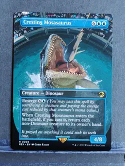 Cresting Mosasaurus (Borderless); Universes Beyond: Jurassic World... - Image 1