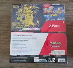 Pokemon Surging Sparks ETB & Booster Bundle Costco 2-Pack Sealed (One box) - Image 2