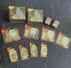 POKEMON MEGA EVOLUTIONS LOT 2-ETB 2-MINI TINS 4-3 PACK BLISTERS 4-ONE PACK BLIS. - Image 1