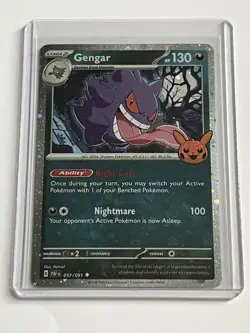 Gengar 57 / 91 Pokemon Trick or Trade Booster 2024 Near Mint Holo Rare - Image 1