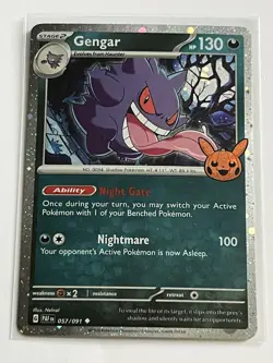 Gengar 57 / 91 Pokemon Trick or Trade Booster 2024 Near Mint Holo Rare - Image 2