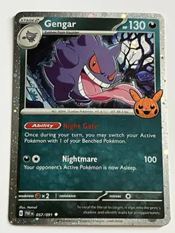 Gengar 57 / 91 Pokemon Trick or Trade Booster 2024 Near Mint Holo Rare - Image 4