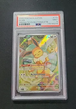 2025 POKEMON SVP EN-SV BLACK STAR PROMO #173 EEVEE PSA 9 - Image 4