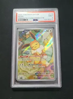 2025 POKEMON SVP EN-SV BLACK STAR PROMO #173 EEVEE PSA 9 - Image 5