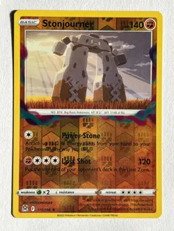 Stonjourner 111/196 Reverse Holo Rare Lost Origin Pokemon Pack Fresh - Image 1