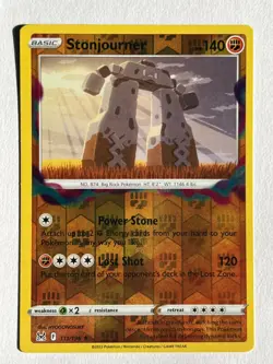Stonjourner 111/196 Reverse Holo Rare Lost Origin Pokemon Pack Fresh - Image 3