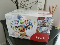 Pokemon Prismatic Evolutions Elite Trainer Box With 2-Pack Booster Bundle Costco - Image 1
