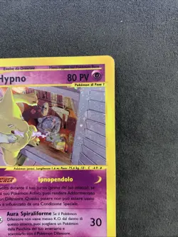 Pokemon Hypno H12/H32 Aquapolis Rara Holo Unlimited Wizards ITA Carte Vintage - Image 3