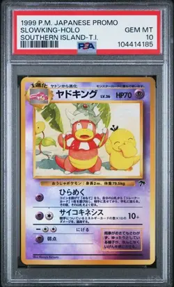 PSA 10 1999 Pokemon Japanese Card SlowKing Holo Promo Southern Island T.I (QT) - Image 1