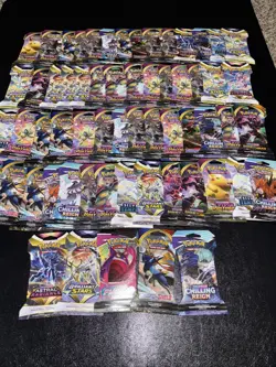 (61) Pokemon Booster Packs (empty) Lot - Image 1