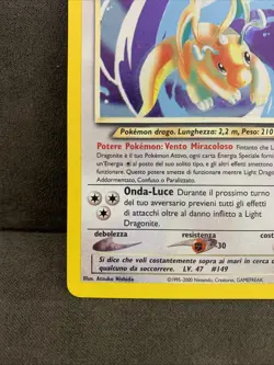Light Dragonite 14/105 Pokemon Neo Destiny Rara Holo Unlimited Wizards Italiano - Image 4