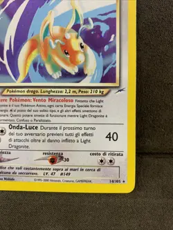 Light Dragonite 14/105 Pokemon Neo Destiny Rara Holo Unlimited Wizards Italiano - Image 5