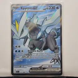 Pokemon TCG Black Bolt #157/086 Kyurem ex Full Art Ultra Rare Holo English - Image 1