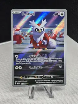 2025 Pokemon Mega Evolutions DELIBIRD 152/132 Illustration Rare - Image 1