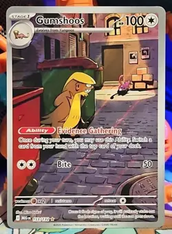 Gumshoos 153/132 Illustration Rare Pokemon Mega Evolution NM Ship today - Image 1