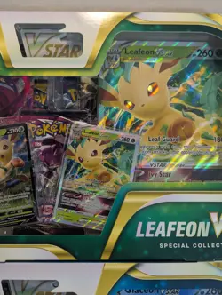 Pokemon TCG Glaceon & Leafeon VSTAR Special Collection Box SET - Factory Sealed - Image 3