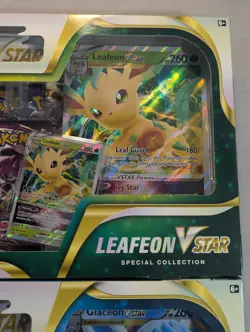 Pokemon TCG Glaceon & Leafeon VSTAR Special Collection Box SET - Factory Sealed - Image 4