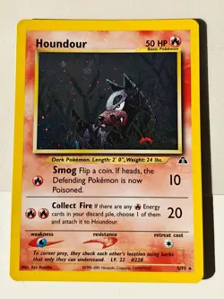 Houndour Holo Neo Discovery Pokemon TCG WOTC 2001 Mint 5/75 - Image 2