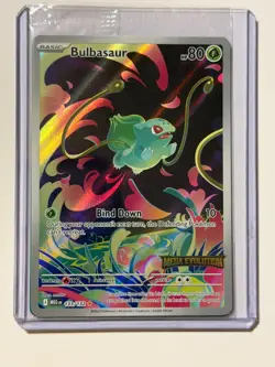 Bulbasaur 133/132 Illustration Rare Pokemon Mega Evolution Sealed Stamped - Image 1