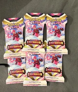 X 6 Pokemon TCG Lost Origin Sleeved Booster Pack New Sealed - Image 1