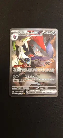 N's Zoroark ex 185/159 -NM- Sv09: Journey Together Holo Pokemon TCG SIR - Image 1