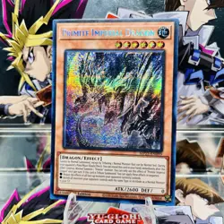 Yugioh Primite Imperial Dragon MP25-EN099 Prismatic Secret Rare 1st Ed Near Mint - Image 1