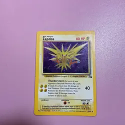 Pokemon Karte/card - Zapdos 15/62 - Fossil Holo - VG-Excellent - Image 1