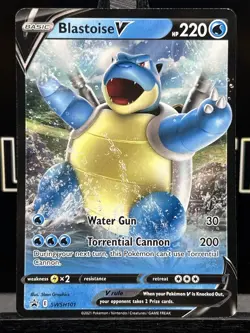 Blastoise V SWSH101 Black Star Promo Pokemon Card Sword & Shield Ultra Rare NM - Image 3