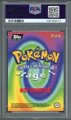 PSA 10 Squirtle Topps Movie Edition #E7 Pokemon Card B14 - Image 2