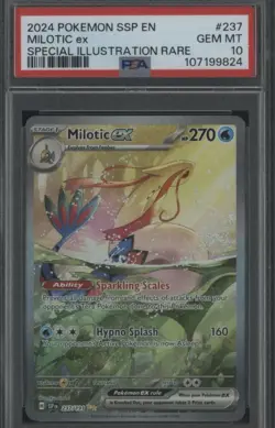 PSA 10 Milotic EX 237/191 SIR Surging Sparks 2024 Pokemon Card GEM MINT - Image 1