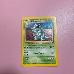 Nidoqueen Pokemon Card 12/130 Base Set 2 Holo Rare Unlimited Vintage NM - Image 1