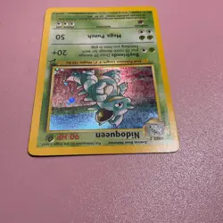 Nidoqueen Pokemon Card 12/130 Base Set 2 Holo Rare Unlimited Vintage NM - Image 4
