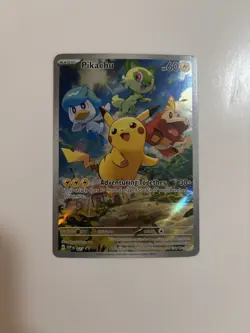 Pikachu 027 SVP Pokemon Center Stamped Stamp Paldea Promo Card: Fast Shipping - Image 1