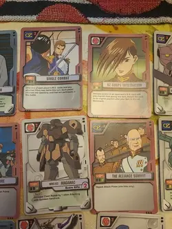 Vintage 2000 Bandai Gundam M.S. War Trading Card Game Lot 13 Cards - Image 3