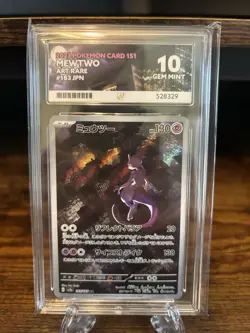 ACE 10 Gem Mint Mewtwo 183 Sv2a: Pokemon Card 151 Holo (Japanese) Not PSA - Image 1