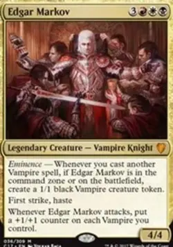 Mint/Near-Mint, English - 1 x MTG Edgar Markov - Foil Commander 2017 - Image 1
