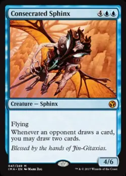 Slightly Played, English - 1 x MTG Consecrated Sphinx Iconic Masters - Image 1