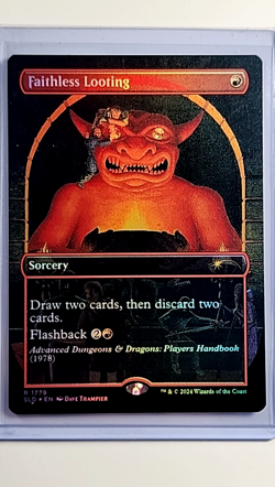 2024 MTG Magic the Gathering Secret Lair Drop SLD Foil #1779 Faithless Looting - Image 1