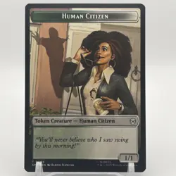 Copy | Human Citizen Double Sided Token [Marvel's Spider-Man] MTG - Image 2