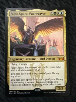 MTG #186 Falco Spara, Pactweaver Streets of New Capenna Regular Near Mint - Image 1