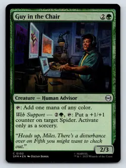 Guy in the Chair FOIL MTG C Marvel's Spider-Man 102 NM - Image 1
