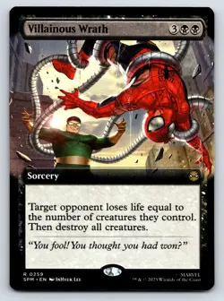 Villainous Wrath (Extended Art) MTG Magic the Gathering R Marvel's Spider-Man 25 - Image 1